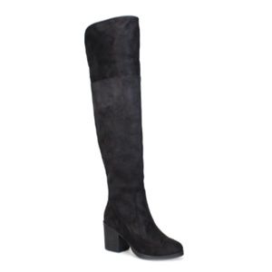 Faux Suede over-the-knee boots- NWT